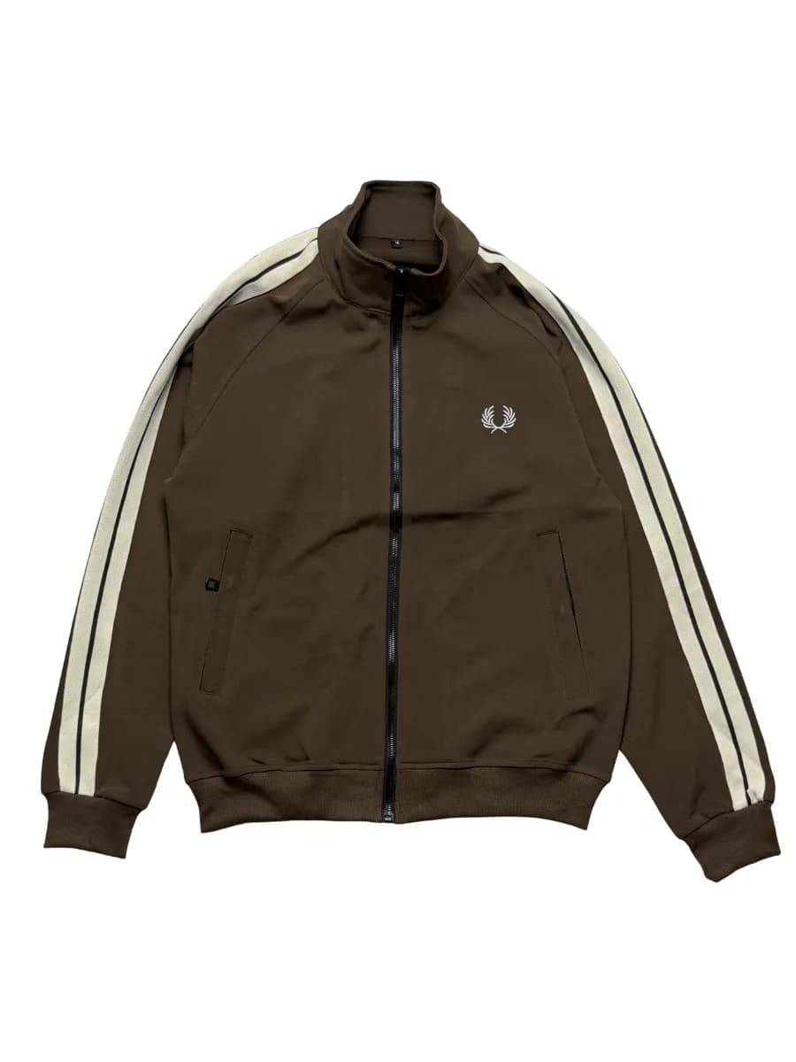 Олимпийка fred perry на молнии с лампасами
