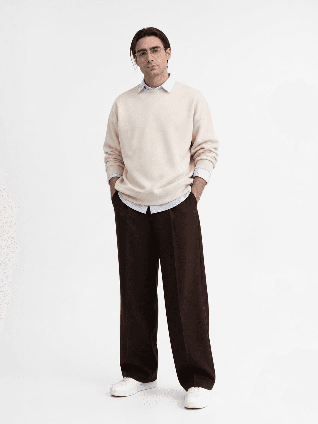 Стильный мужской casual: брюки, рубашка и свитшот — Casual | Во! стиле